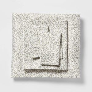 King 400 Thread Count Printed Performance Sheet Set Green Vine - Threshold